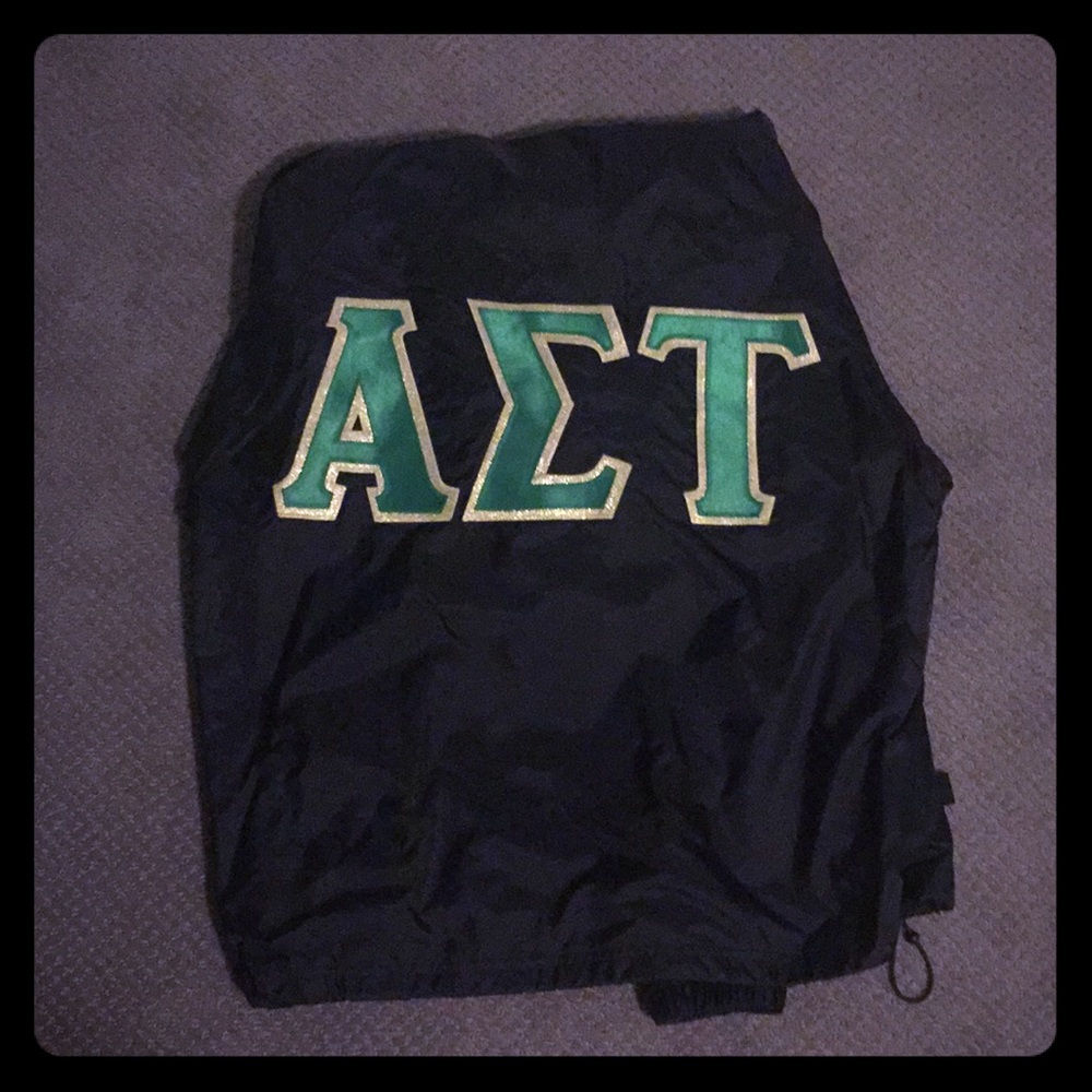 Quarter zip sorority rain jacket